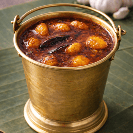 Vellai poondu kuzhambu